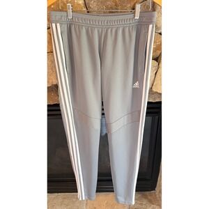 Adidas Climacool Mens Gray Three Stripe Athletic Jogger Training Pants Small